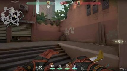 Raze grenade on A to Cypher